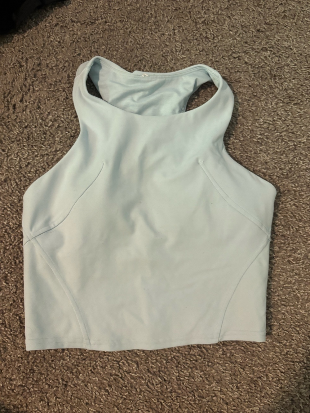 lululemon athletica Pale Blue High-Neck Racerback Tank